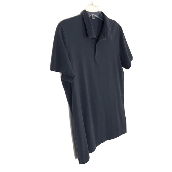 THEORY men's navy blue short sleeve polo shirt 
Size Large - Picture 5 of 7
